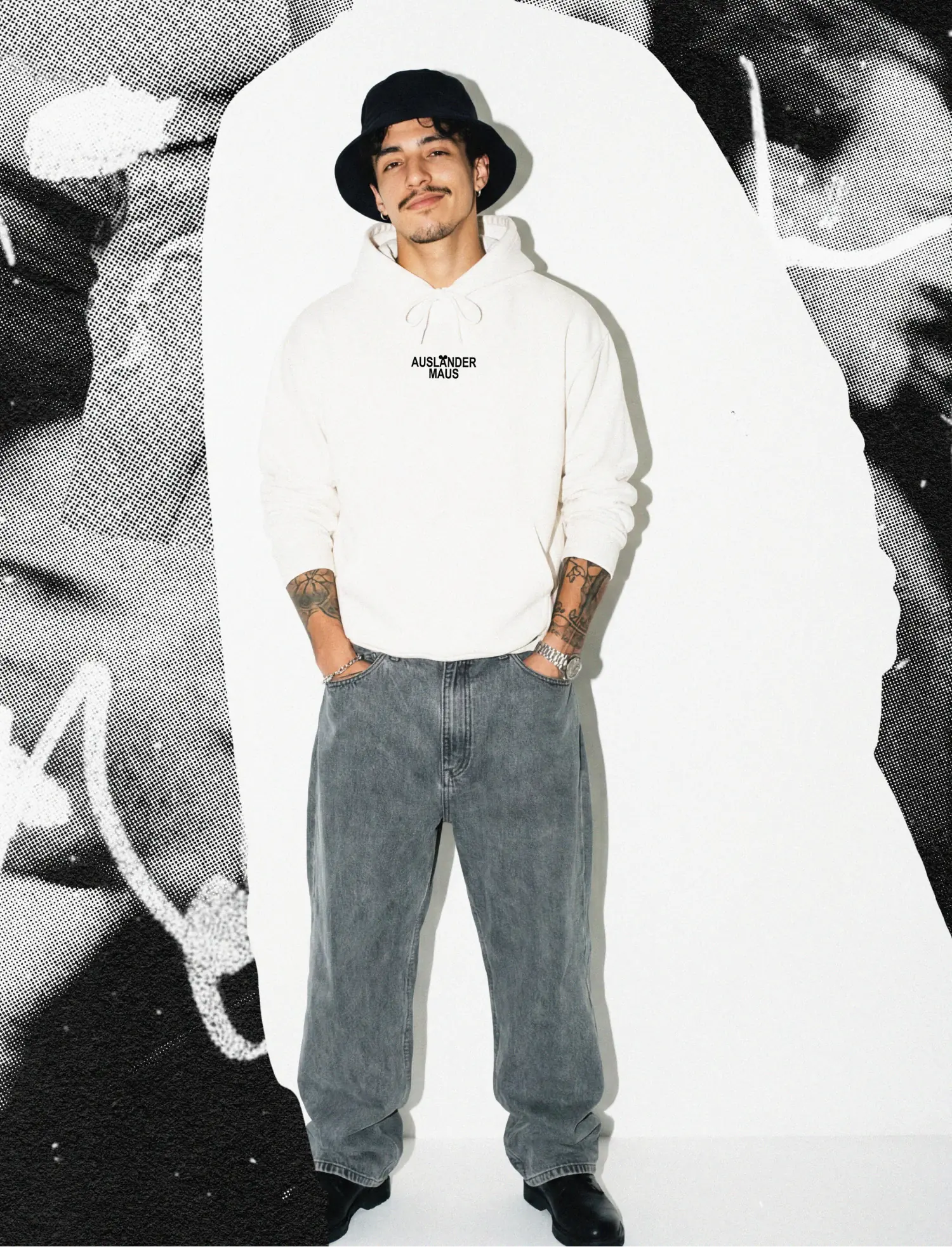 Ausländer Maus "Ohren" Hoodie - Image 4