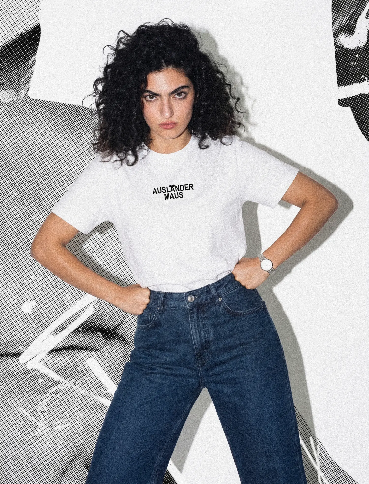 Ausländer Maus "Ohren" T-Shirt - Image 3