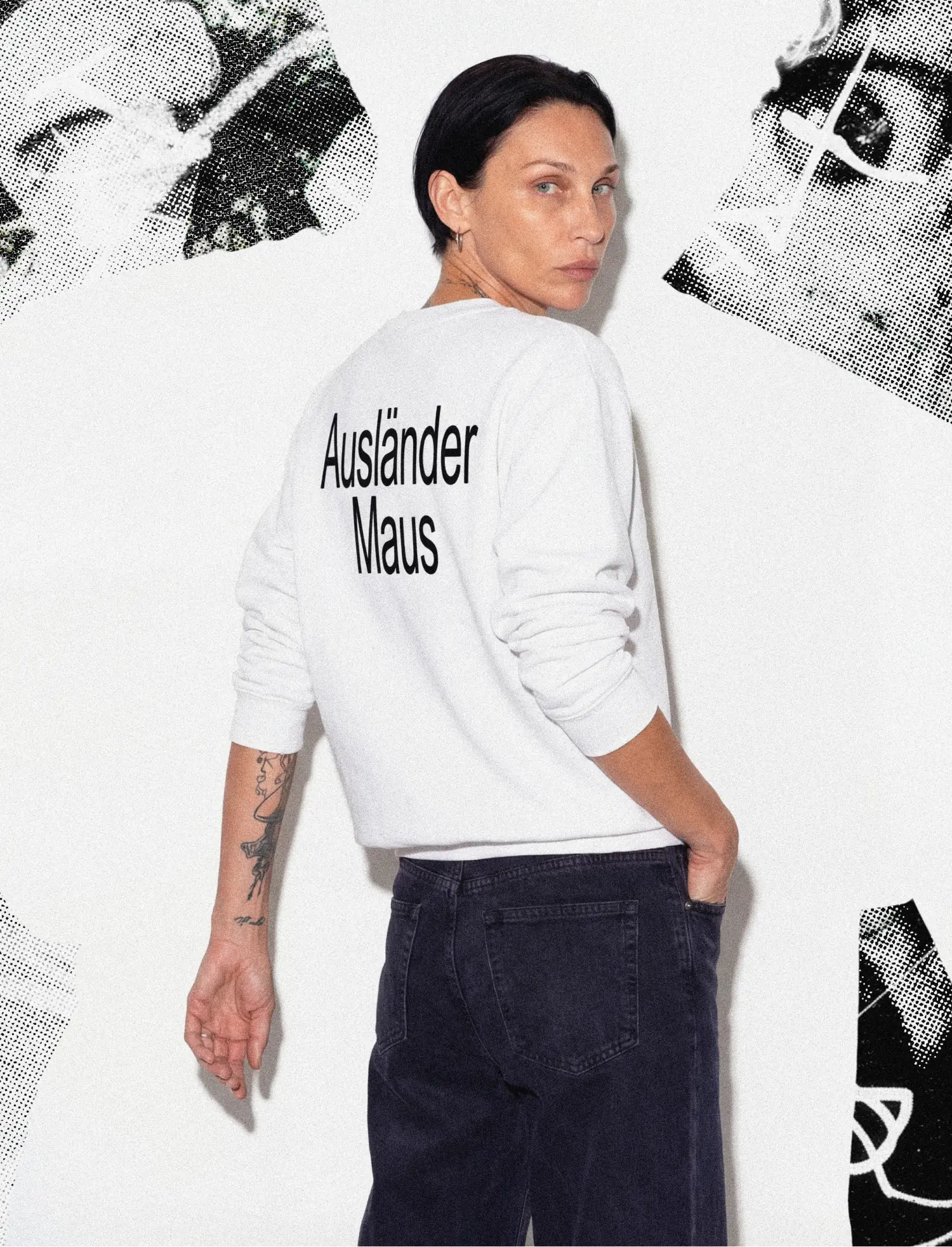 Ausländer Maus "Brat" Sweatshirt - Image 3
