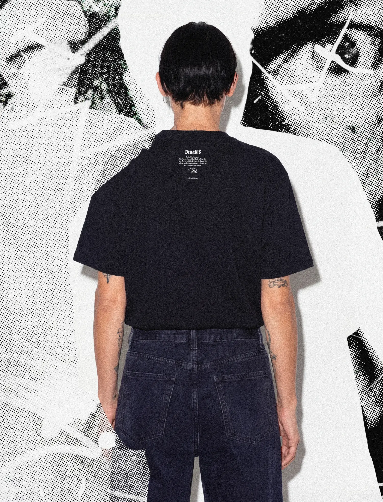 Ausländer Maus "Fraktur" T-Shirt - Image 4